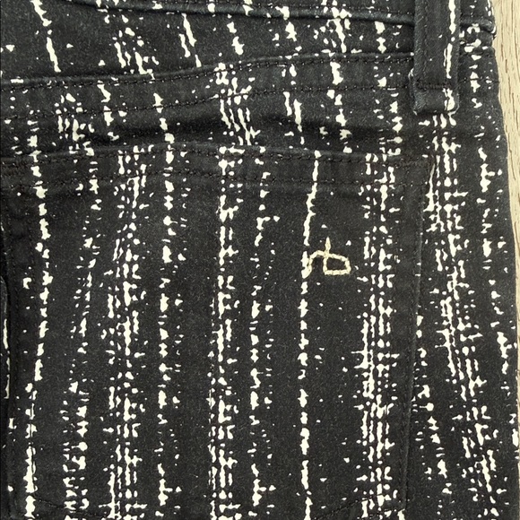 Rag & Bone Black and White Patterned Jeans - Picture 3 of 4
